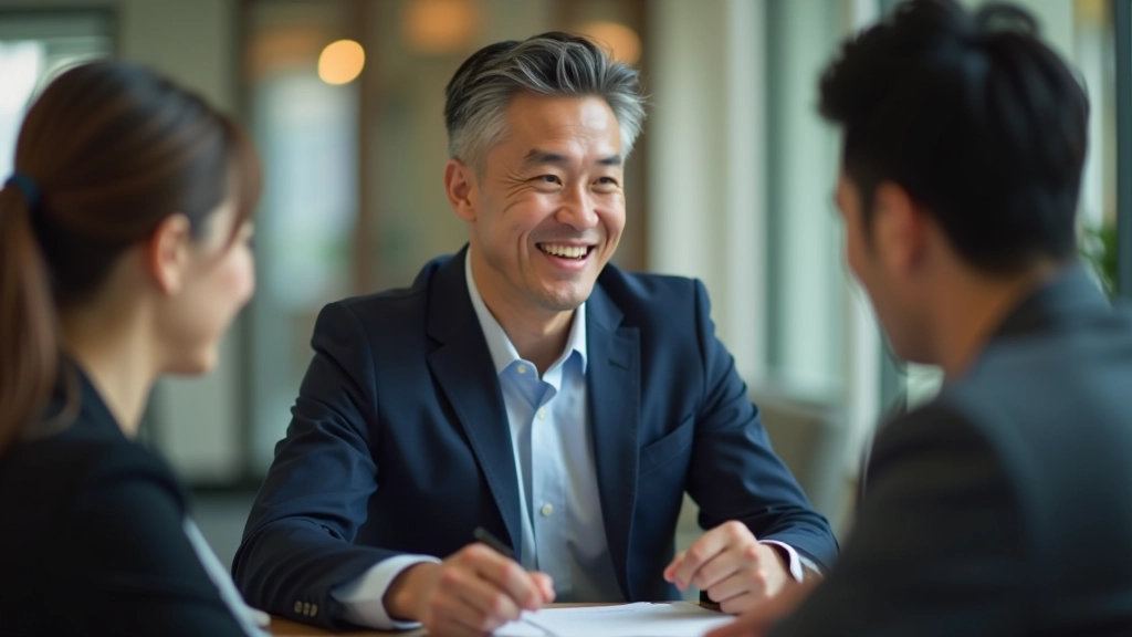 Manager reviewing progress in casual one-on-one conversation with positive team member